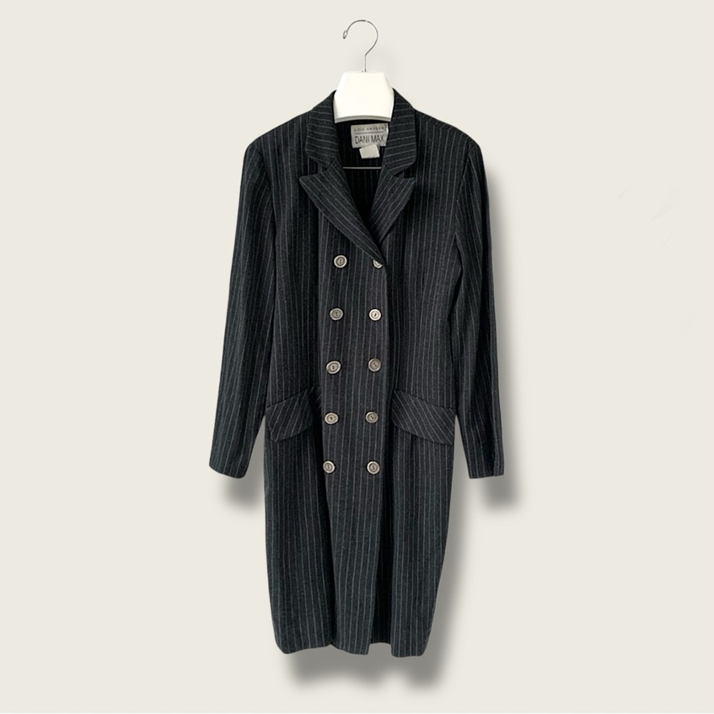 Dani Max Long Jacket 10 Dark Gray